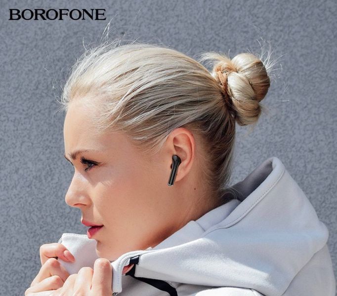 Бездротові TWS навушники Borofone BW29 Bluetooth &mdash; Чорні 1018 фото