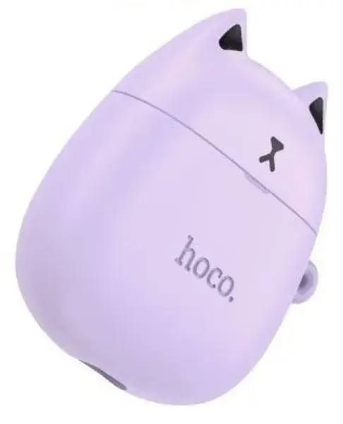 Бездротові навушники Hoco EW45 Bluetooth з чохлом &laquo;Котики&raquo; &mdash; Фіолетові 1013 фото
