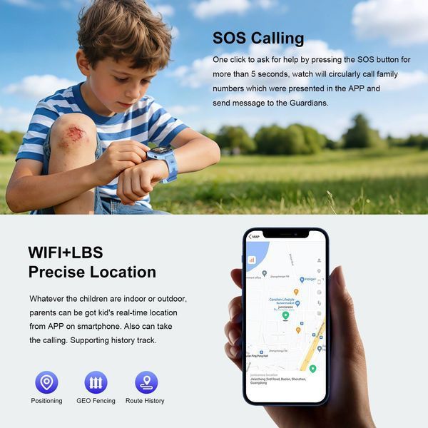 Детские смарт-часы DH28 4G с SIM-картой, GPS, видеозвонком и SOS &mdash; черные 1004 фото
