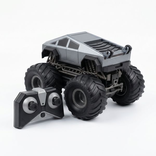 Детская радиоуправляемая машинка Cybertruck 4WD &mdash; водонепроницаемая амфибия для трюков на воде и суше 1041 фото
