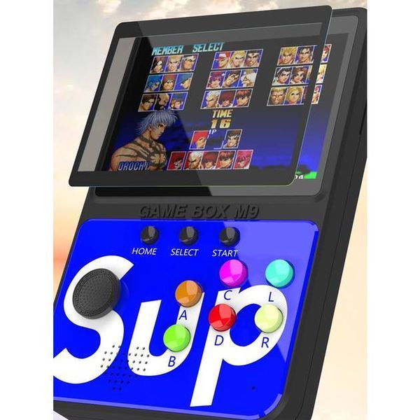 Портативная игровая консоль SUP M9 с 900 легендарными ретроиграми и аккумулятором 1200 мА&middot;ч &mdash; синяя 1039 фото